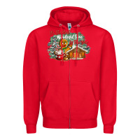 Red its the wonderful time of the year Zipper Hoodie - CowGirlArtShop
