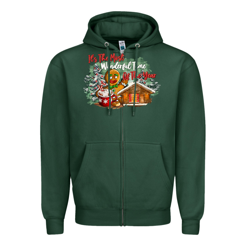 Its The Wonderful Time Of The Year Zipper Hoodie by CowGirlArtShop | Teevron