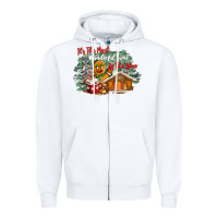 White its the wonderful time of the year Zipper Hoodie - CowGirlArtShop