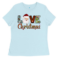 Baby Blue love christmas Ladies Tee - AdoDesignShop