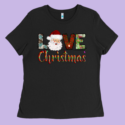 Love Christmas Ladies Tee Designed By Adodesignshop