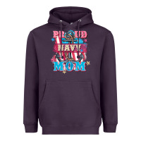 Plum Proud navy Mom Mother's Day Heavyweight Hoodie - FaDigitalArtStudio
