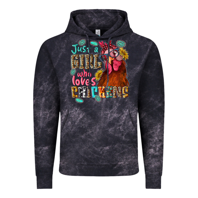 Just A Girl Who Loves Chickens Vintage Hoodie by NancyCooperArtShop | Teevron