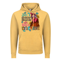 Vintage Mustard just a girl who loves chickens Vintage Hoodie - NancyCooperArtShop