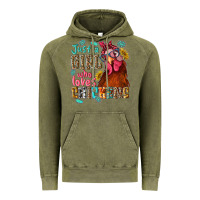 Vintage Olive just a girl who loves chickens Vintage Hoodie - NancyCooperArtShop