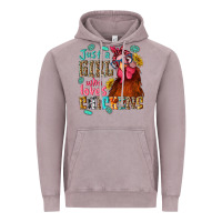 Vintage Zinc just a girl who loves chickens Vintage Hoodie - NancyCooperArtShop