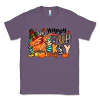 Lavender happy turkey day Classic Tee - MaliasSmallBusiness
