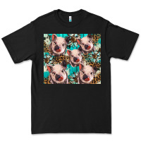 Black western cowhide sunflower baby pig Premium Tee - BarkalooDesign