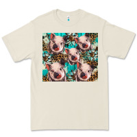 Bone western cowhide sunflower baby pig Premium Tee - BarkalooDesign