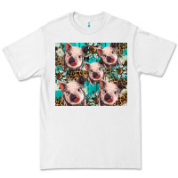 White western cowhide sunflower baby pig Premium Tee - BarkalooDesign