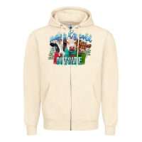 Sandshell heifers its cold outside Zipper Hoodie - CowGirlArtShop