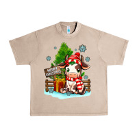 French Oak merry christmas cow Urban Heavy Tee - MaliasSmallBusiness
