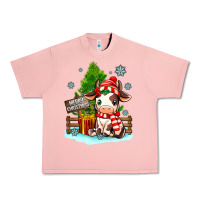 Salmon merry christmas cow Urban Heavy Tee - MaliasSmallBusiness