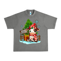 Tornado merry christmas cow Urban Heavy Tee - MaliasSmallBusiness