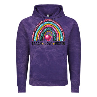 Cloud Purple rainbow teach love inspire Vintage Hoodie - NancyCooperArtShop
