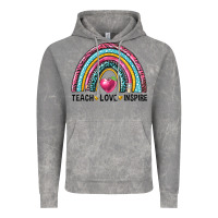 Cloud Rock rainbow teach love inspire Vintage Hoodie - NancyCooperArtShop