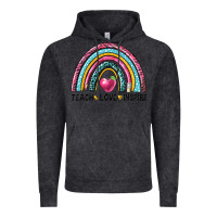 Vintage Black rainbow teach love inspire Vintage Hoodie - NancyCooperArtShop