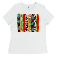 White christmas brushstroke Ladies Tee - AdoDesignShop