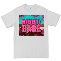 Dove Grey rodeo babe cowhide leopard turquoise Premium Tee - BarkalooDesign