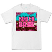 White rodeo babe cowhide leopard turquoise Premium Tee - BarkalooDesign