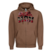 Chestnut cheer mom  maroon Zipper Hoodie - CowGirlArtShop
