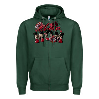 Sports Green cheer mom  maroon Zipper Hoodie - CowGirlArtShop