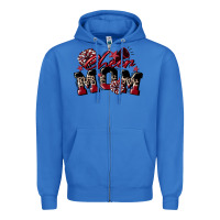 True Royal cheer mom  maroon Zipper Hoodie - CowGirlArtShop
