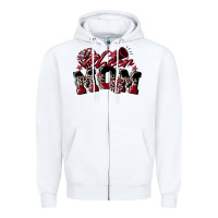 White cheer mom  maroon Zipper Hoodie - CowGirlArtShop