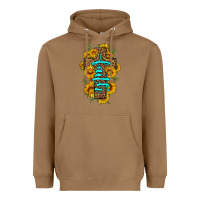 Toasted Coconut faith sunflower leopard cross olivia Heavyweight Hoodie - OliviaCreatesArt