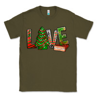 Army Green Love Christmas tree cake Classic Tee - NancyCooperArtShop
