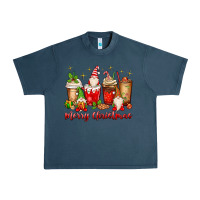 Midnight Navy merry christmas gnomes coffee cups Urban Heavy Tee - MaliasSmallBusiness