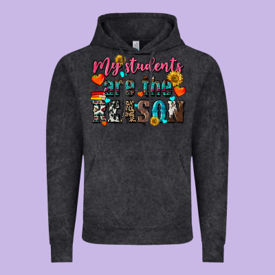My Students Are The Reason Vintage Hoodie Designed By Nancycooperartshop