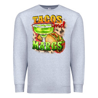 Heather Grey Tacos and margs Premium Sweatshirt - FaDigitalArtStudio