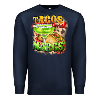 Navy Tacos and margs Premium Sweatshirt - FaDigitalArtStudio