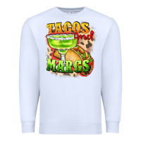 White Tacos and margs Premium Sweatshirt - FaDigitalArtStudio