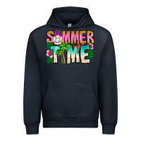 Navy Summer Time Urban Hoodie - CowhideDigitalArt