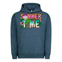 Pigment Midnight Navy Summer Time Urban Hoodie - CowhideDigitalArt