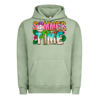 Pigment Oil Green Summer Time Urban Hoodie - CowhideDigitalArt