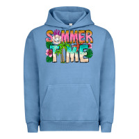 Pigment Pebble Blue Summer Time Urban Hoodie - CowhideDigitalArt