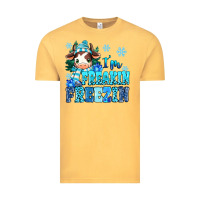 Vintage Mustard I'm freakin freezin Vintage Tee - MaliasSmallBusiness