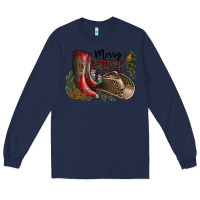 Navy Merry Christmas Long Sleeve Tee - SublimationCraftShop