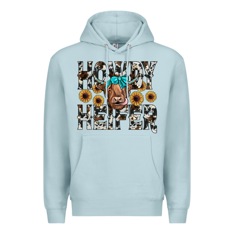 Howdy Heıfer Premium Hoodie by JahusDesignShop | Teevron