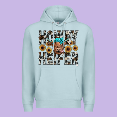 Howdy Heıfer Premium Hoodie Designed By Jahusdesignshop