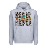 Heather Grey howdy heıfer Premium Hoodie - JahusDesignShop