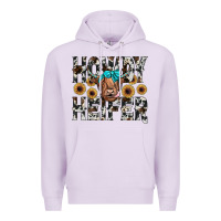Lilac howdy heıfer Premium Hoodie - JahusDesignShop