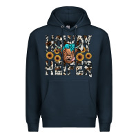 Navy howdy heıfer Premium Hoodie - JahusDesignShop