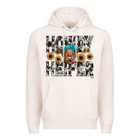 Pale Pink howdy heıfer Premium Hoodie - JahusDesignShop
