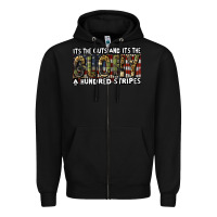 Black its the guts and its the glory a hundred stripes Zipper Hoodie - CowGirlArtShop