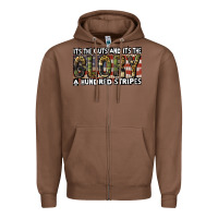 Chestnut its the guts and its the glory a hundred stripes Zipper Hoodie - CowGirlArtShop