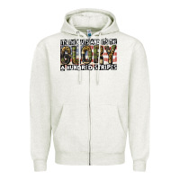 Oatmeal Heather its the guts and its the glory a hundred stripes Zipper Hoodie - CowGirlArtShop